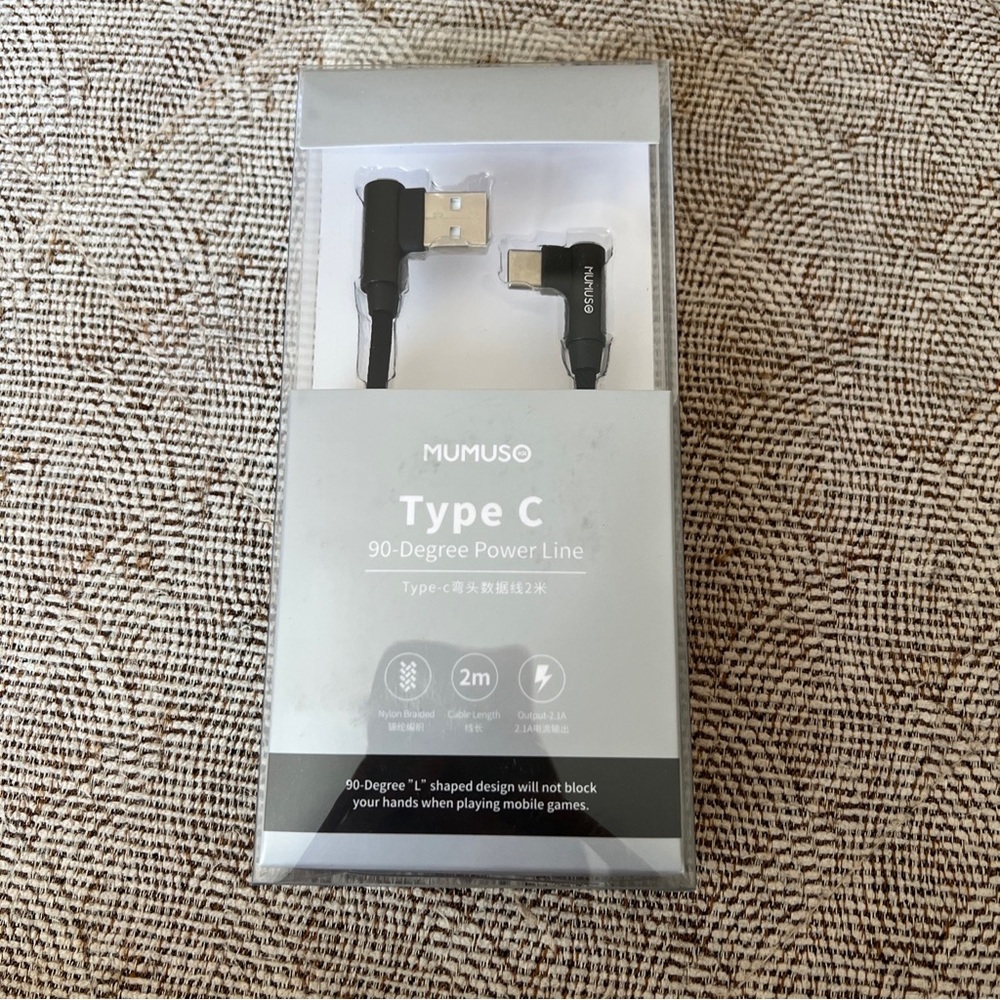 Mumuso Type C 90 degree power line